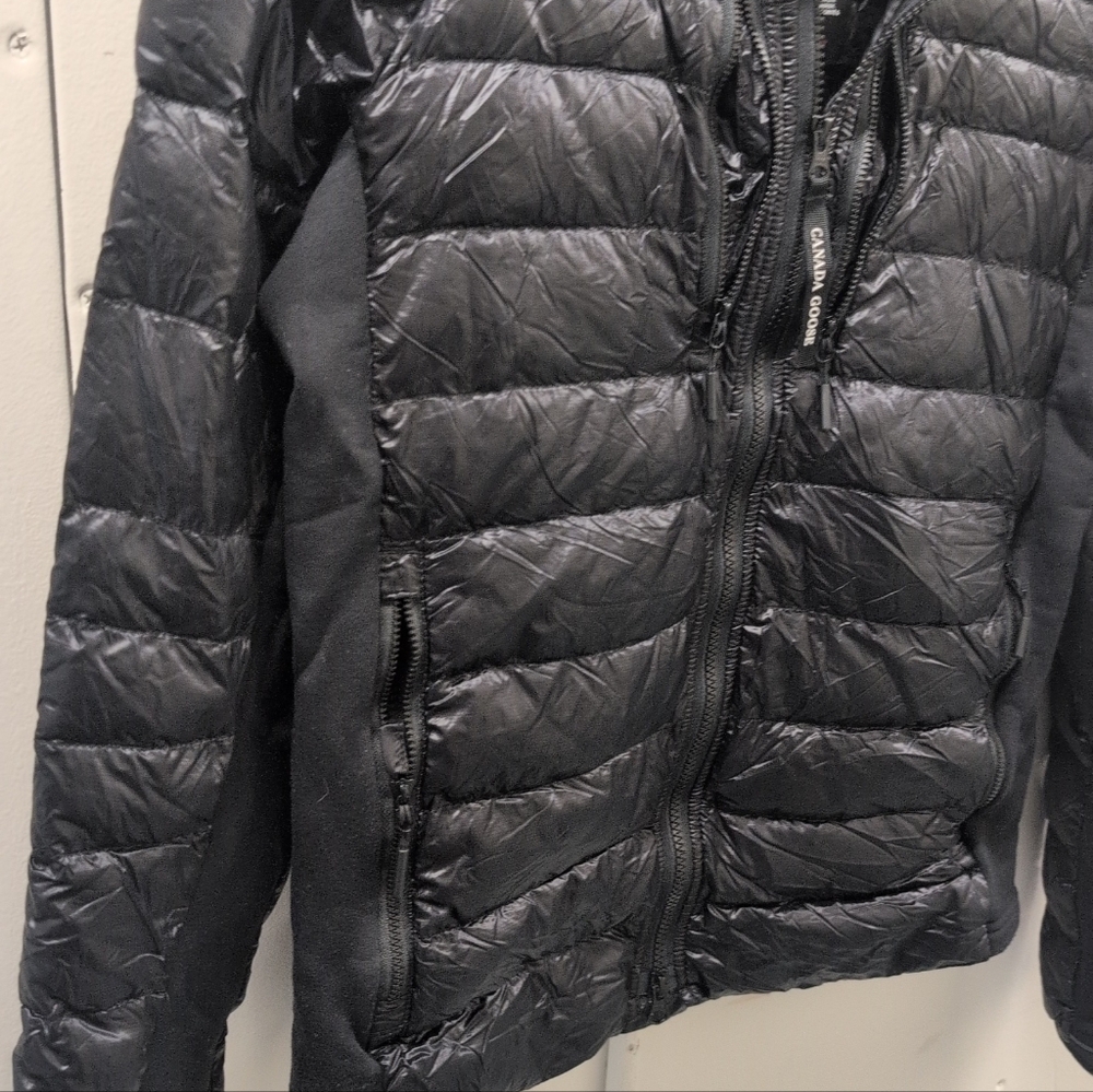 Canada Goose Womens Hybridge Lite Black Padded Hoody Jacket Size Small - Picture 6 of 9